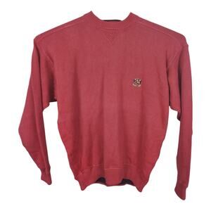 VTG Woods & Gray Sweater Men’s L Red Crewneck Ribbed knit Large L